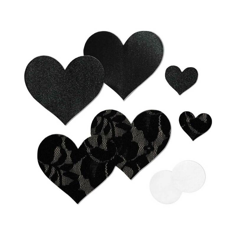 Nippies Basic Black Hearts Pasties Size C by Bristols 6 Inc. / Thrasio