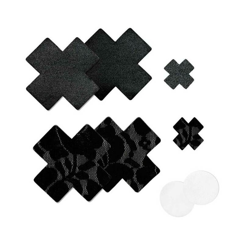 Nippies Basic Black Crosses Pasties Size B by Bristols 6 Inc. / Thrasio