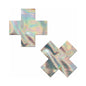 Pastease Holographic Crosses Pasties Silver by Pastease