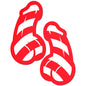 Pastease Candy Cane Penis Pasties Red/White by Pastease