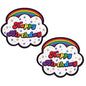 Pastease Happy Birthday Cloud Rainbow Pasties by Pastease
