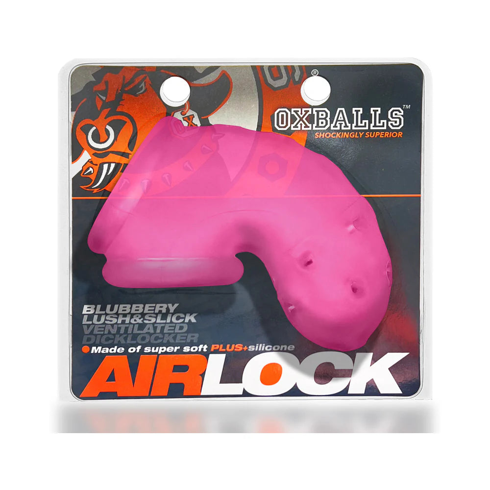 OxBalls Airlock Air-Lite Vented Chastity Pink Ice by Blue Ox Designs, Oxballs