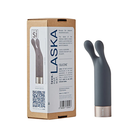 Love Not War Laska Head Grey by Audo Design Ltd