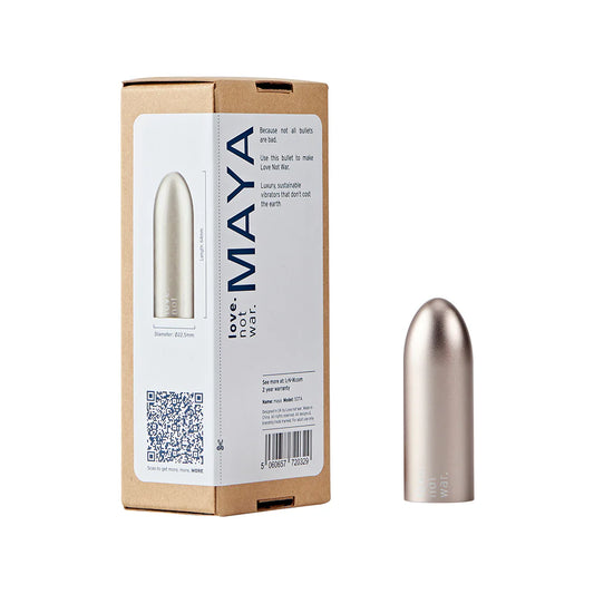 Love Not War Maya Head Grey by Audo Design Ltd