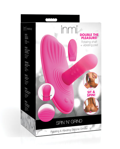 Inmi Spin N' Grind Rotating & Vibrating Silicone Grinder - Pink by Xr llc