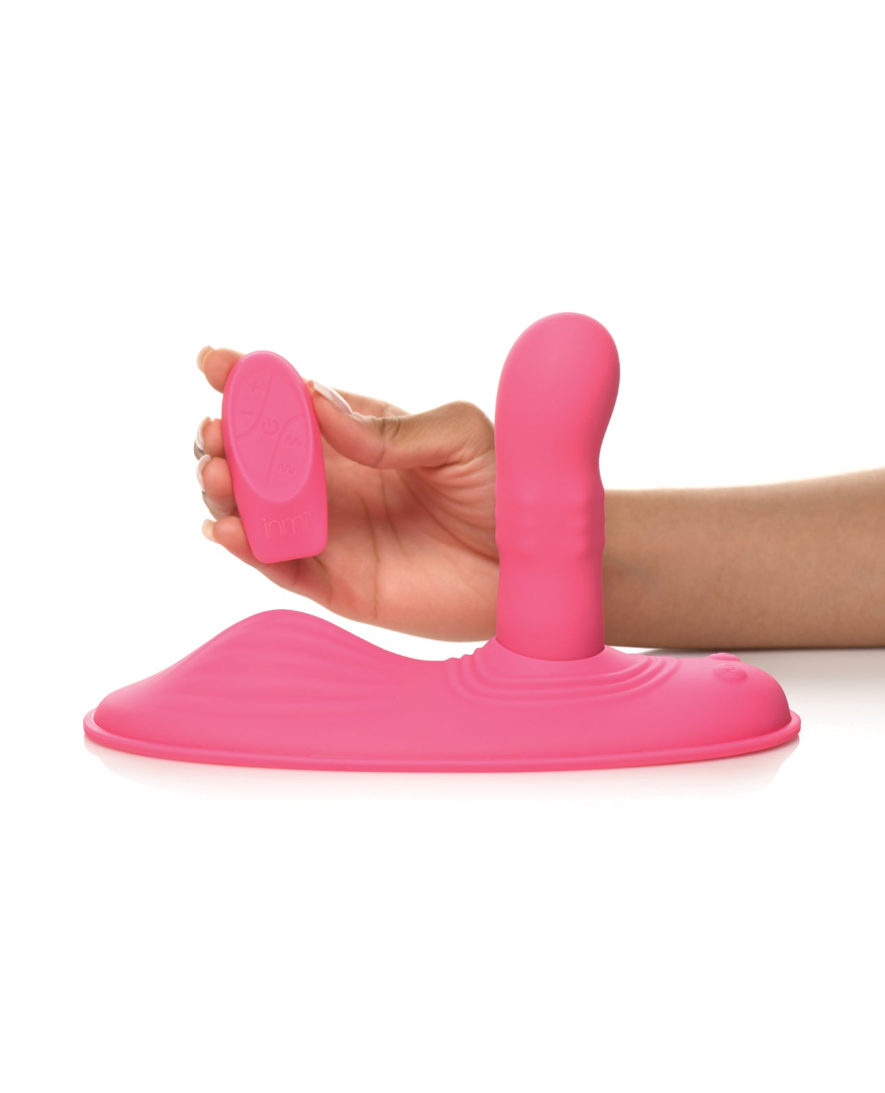 Inmi Spin N' Grind Rotating & Vibrating Silicone Grinder - Pink by Xr llc