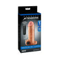Fantasy X-tensions Vibrating Real Feel 1 in. Extension With Ball Strap Beige by Pipedream