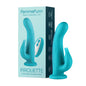 FemmeFunn Pirouette 8 in. Dual-Stimulation Rotating Vibrating Dildo Turquoise by Vvole