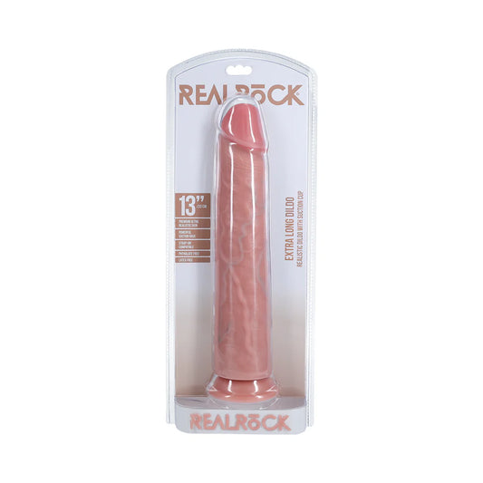 RealRock Extra Long 13 in. Dildo Beige by Shots America LLC