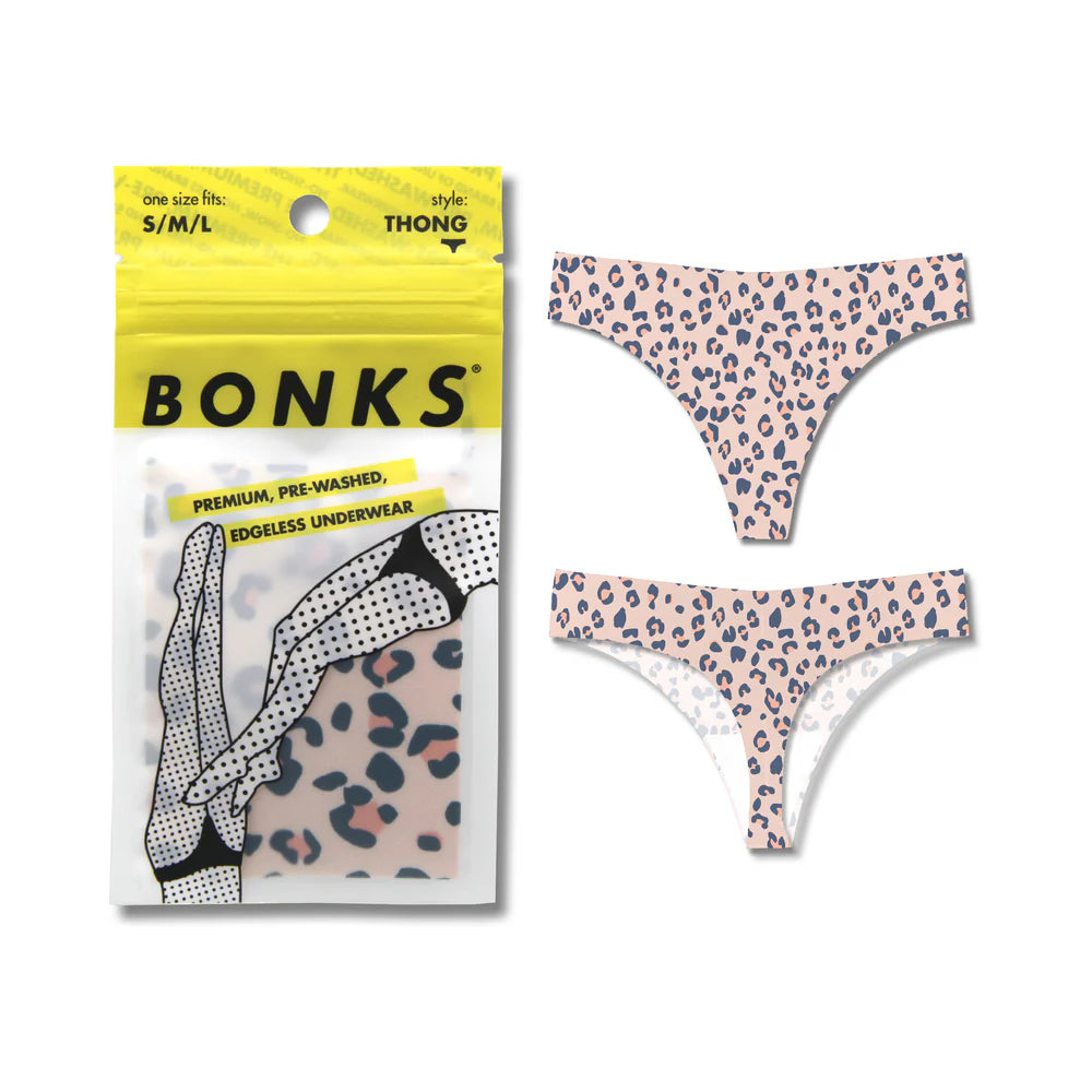 Bonks Cat's Out Of The Bag Seamless Thong O/S by DECALI LLC (Bonks)