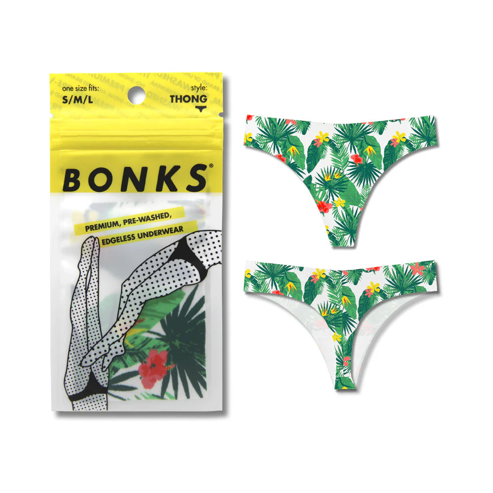 Bonks Tropic Like It's Hot Seamless Thong O/S by DECALI LLC (Bonks)