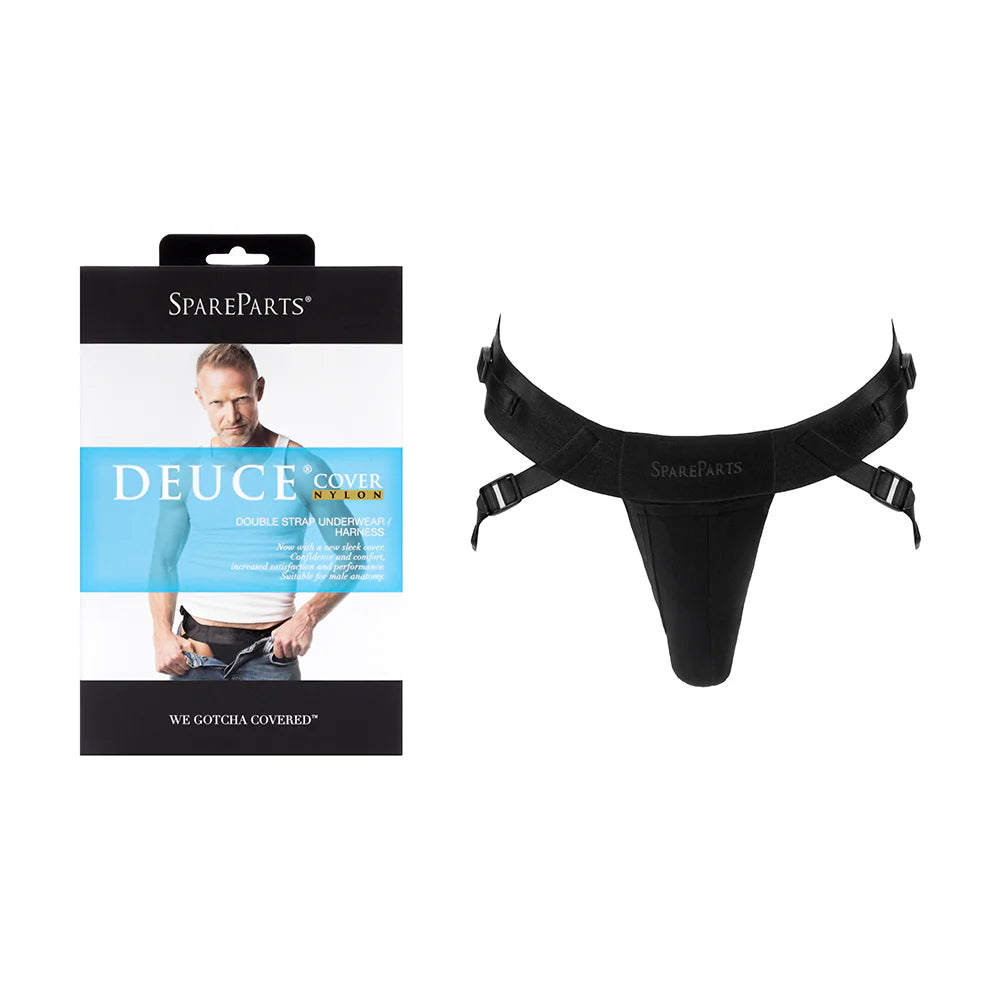 SpareParts Deuce Cover Underwear Harness Black (Double Strap) Size A Nylon by SpareParts Hardware