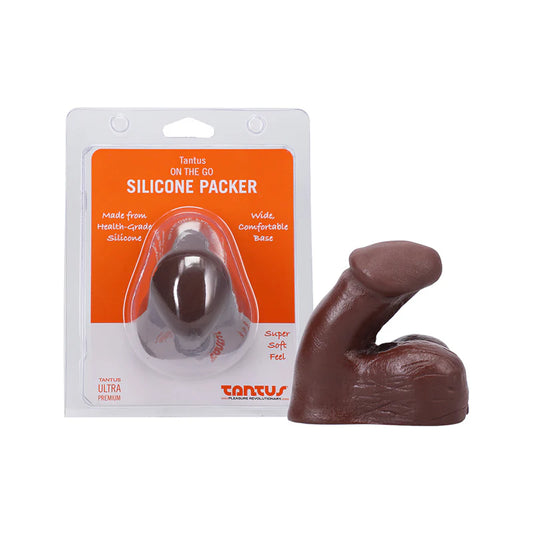 Tantus On The Go Silicone Packer Espresso (Clamshell) by Tantus