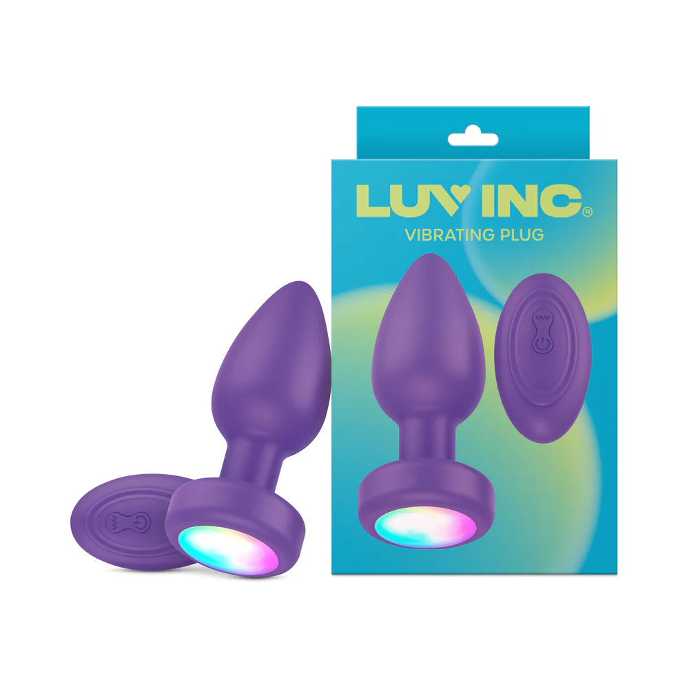 Luv Inc Pr17: Vibrating Plug with Remote Purple by Vvole