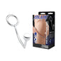 Blue Line Stainless Steel Anal Hook & Cock Ring by Electric EEL Inc.