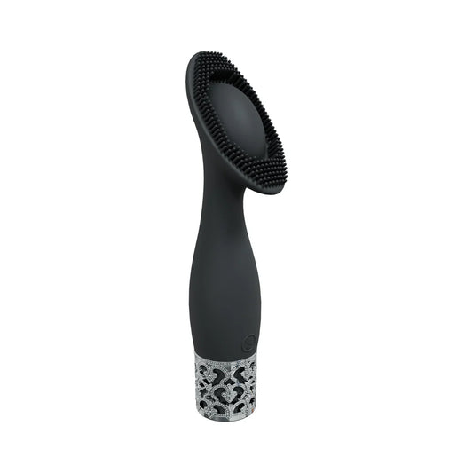 Royal Gems Duchess Silicone Rechargeable Vibrator Black by Shots America LLC