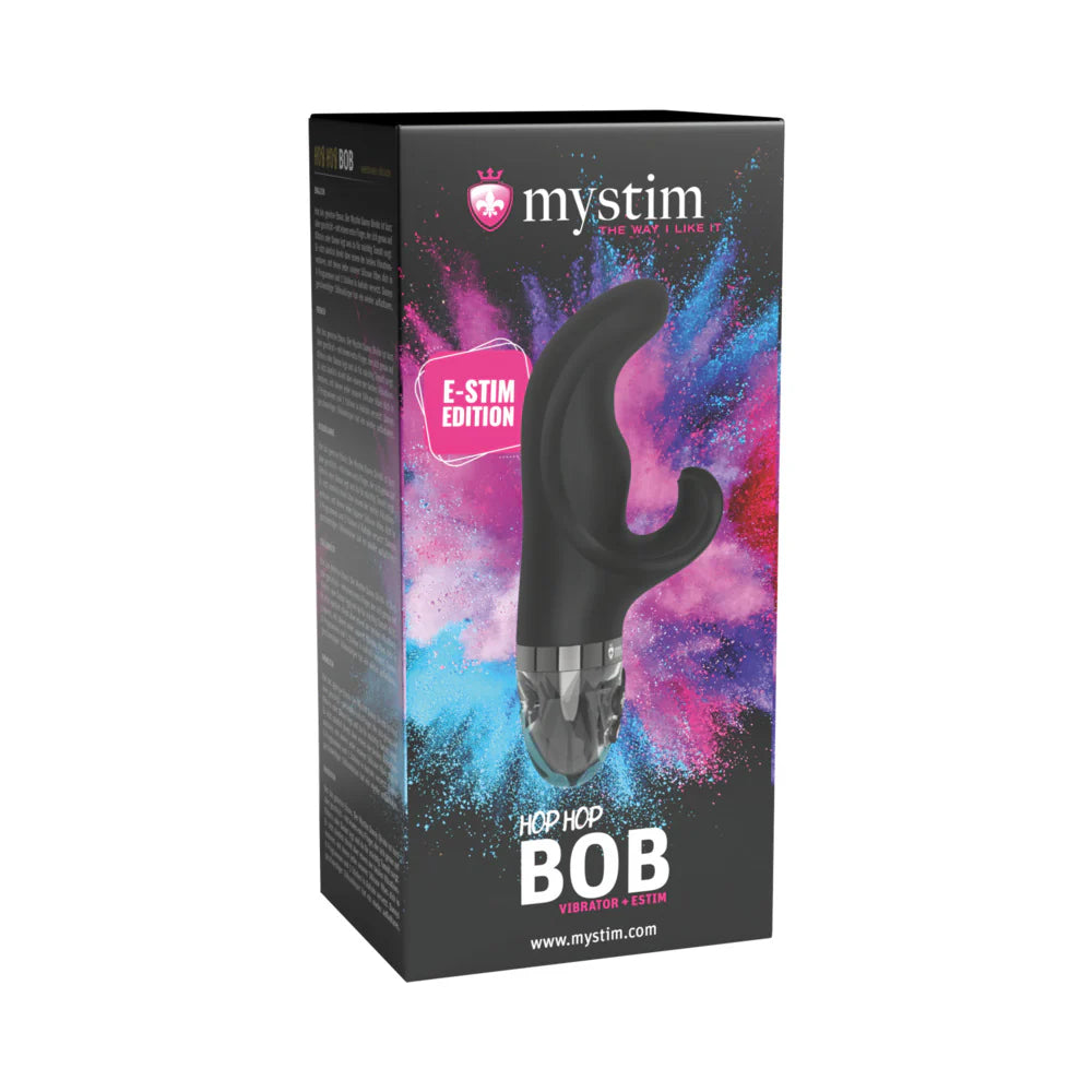 Mystim Hop Hop Bob eStim Vibrator Black by Mystim GmbH