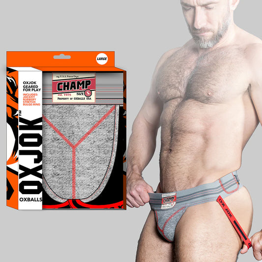 Oxballs Oxjok Champ Vintage Sweatshirt-Jock Gray Heather XL by Blue Ox Designs, Oxballs