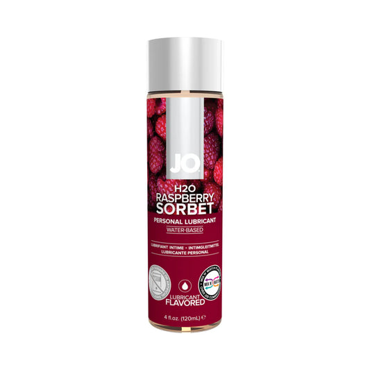 JO H2O Raspberry Sorbet Flavored Water-Based Lubricant 4 oz. by System Jo