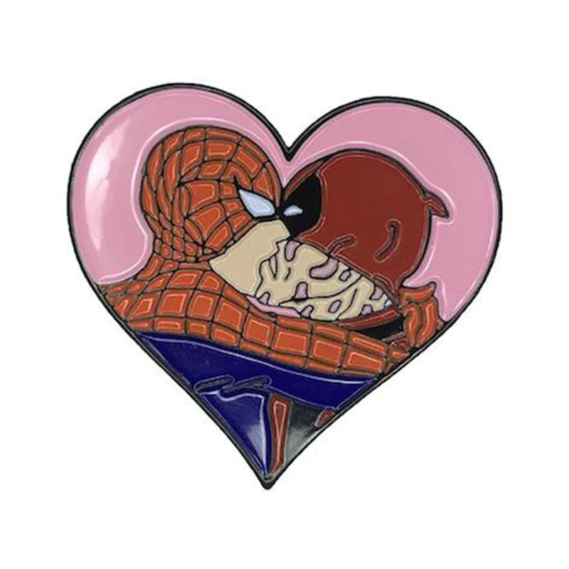 Geeky & Kinky Webhead Hearts Merc Enamel Pin by Geeky & Kinky