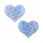 Pastease Crystal Sparkling Heart Pasties Silver by Pastease