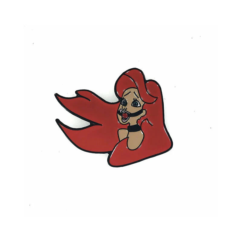 Geeky & Kinky Red Headed Mermaid Enamel Pin by Geeky & Kinky