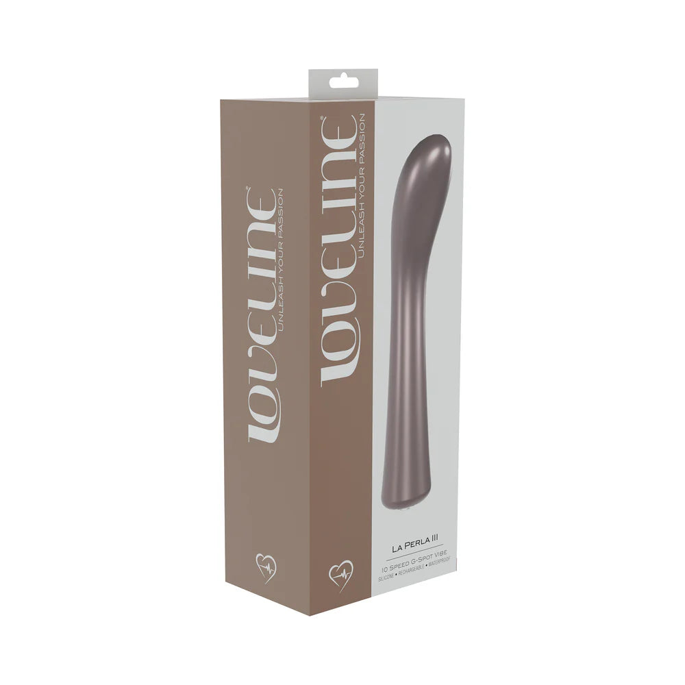 LoveLine La Perla III Rechargeable Silicone G-Spot Vibrator Pink by Shots America LLC