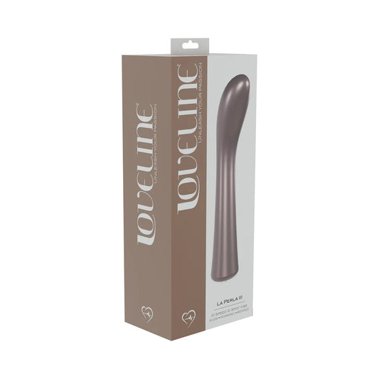 LoveLine La Perla III Rechargeable Silicone G-Spot Vibrator Pink by Shots America LLC