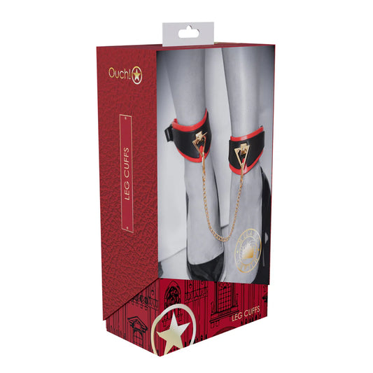Ouch! International Milan Collection Leg Cuffs by Shots America LLC