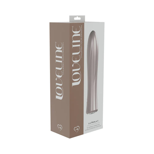 LoveLine La Perla II Rechargeable Silicone Vibrator Pink by Shots America LLC