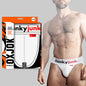 Oxballs Oxjok Hunker Comfy-Pouch Slider-Strap Jock White Snow L by Blue Ox Designs, Oxballs