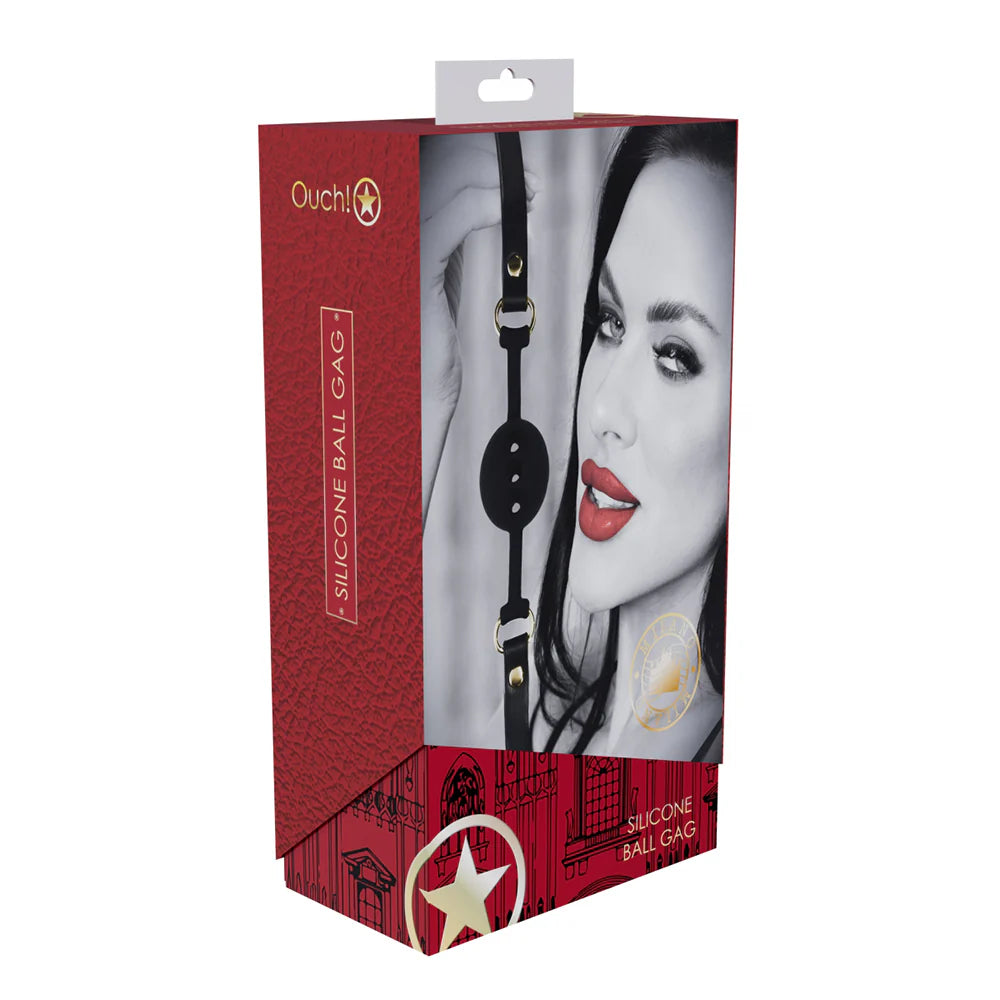 Ouch! International Milan Collection Silicone Ball Gag by Shots America LLC