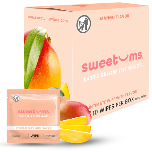 Sweetums Intimate Wipes Mango Flavor 10-Pack by Sweetums Inc