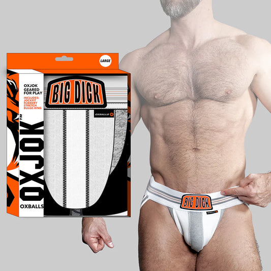 Oxballs Oxjok Bulger Pumper-Sack Slider Jock White Snow XL by Blue Ox Designs, Oxballs