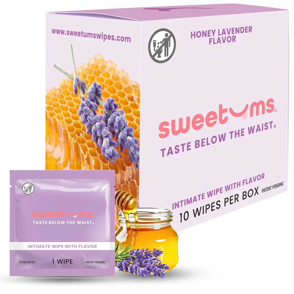 Sweetums Intimate Wipes Honey Lavender Flavor 10-Pack by Sweetums Inc