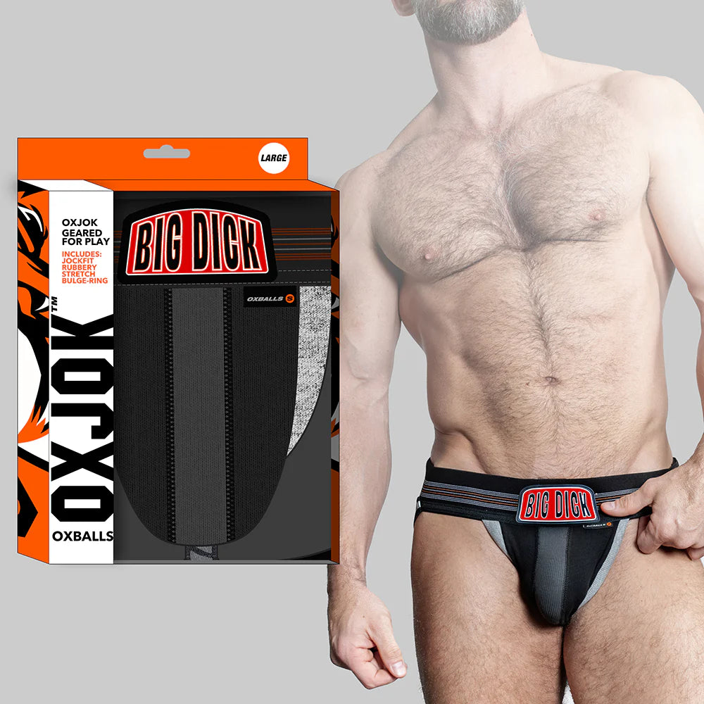 Oxballs Oxjok Bulger Pumper-Sack Slider Jock Black Iron M by Blue Ox Designs, Oxballs