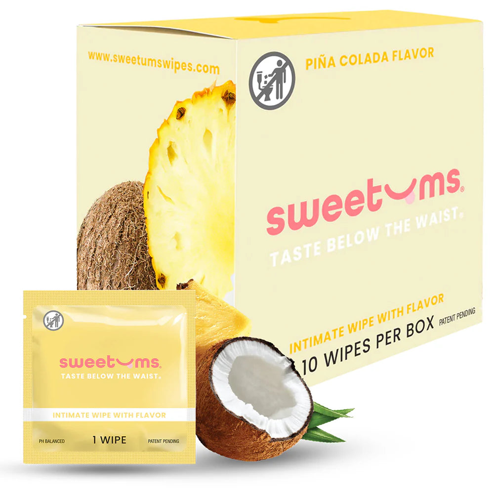 Sweetums Intimate Wipes Pina Colada Flavor 10-Pack by Sweetums Inc