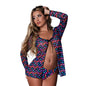 Magic Silk Hazy Dayz Tie Front Jacket & Thong Set Gummy Bears L/XL by Magic Silk