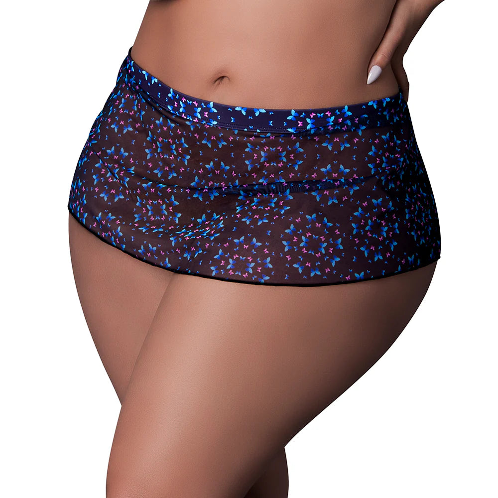 Magic Silk Hazy Dayz Skirt Butterfly Queen Size by Magic Silk