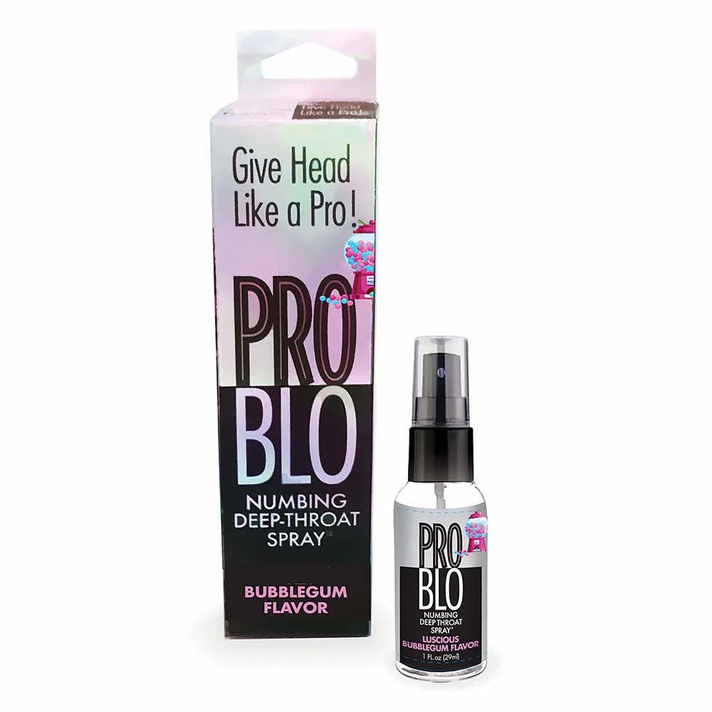 Pro Blo Numbing Deep Throat Spray Bubblegum 1 oz. by Little Genie Productions