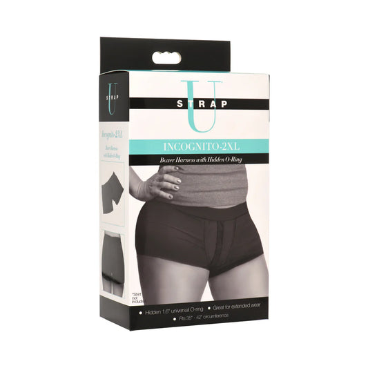 Strap U Incognito Boxer Harness with Hidden O-Ring 2XL by XR Consignment