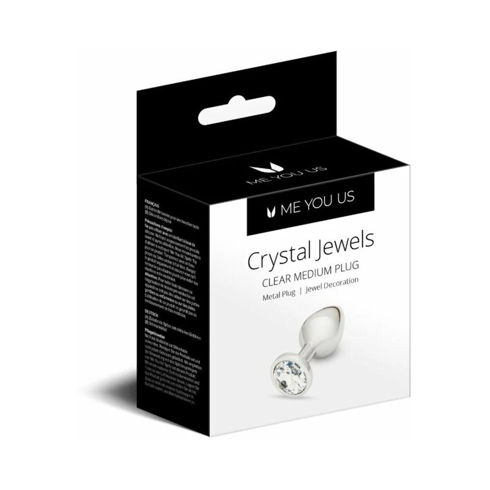 Me You Us Crystal Jewels Metal Plug Clear M by Simply Pleasure Ltd