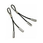Crave Leather Nipple Tassels Black/Silver by Crave Innovations