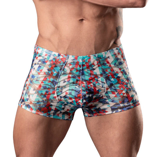 Male Power Your Lace Or Mine Pouch Short Geometric by Male Power