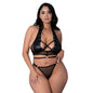 Lust Fetish Double Crossed Nadia Black Queen Size by Male Power