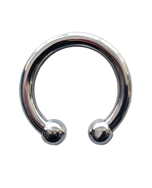 Rouge Stainless Steel Horseshoe Cock Ring 30 mm - Sliver by Rouge group ltd