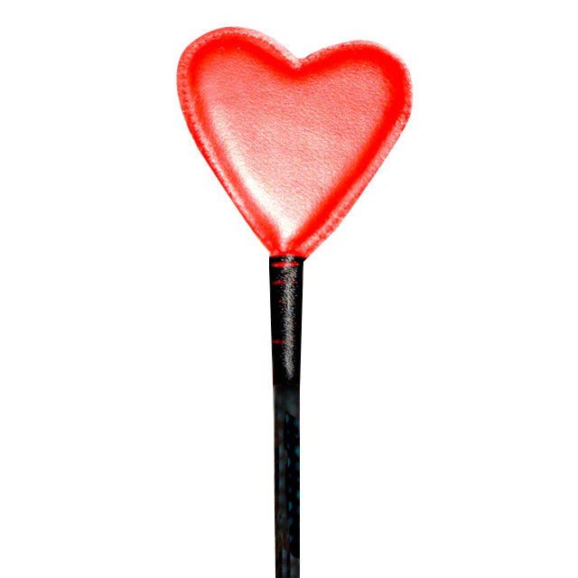 Heart Shaped Crop (Leather/Red) by Ruff Doggie Style