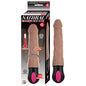 Natural Realskin Hot Cock #1 Fully Bendable 12 Function USB Cord Included Waterproof Brown by Nasstoys