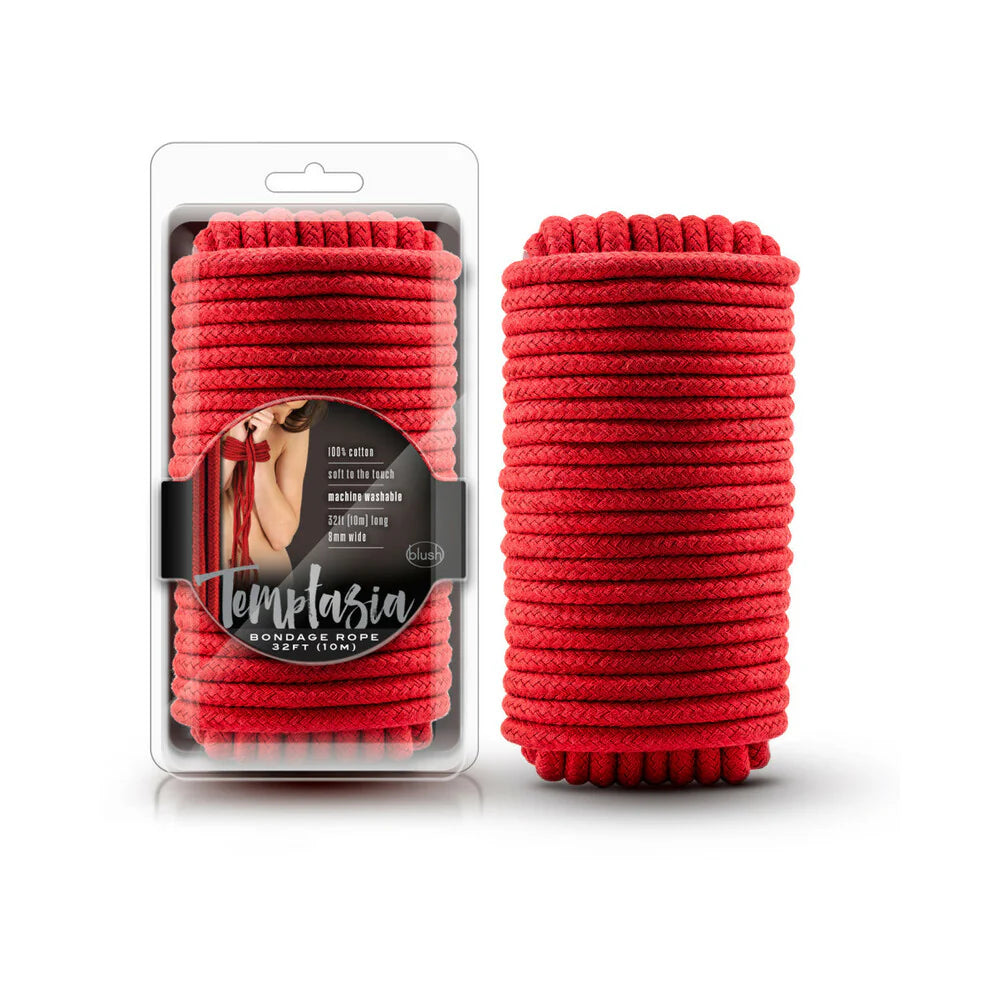Temptasia Bondage Rope 32 ft. / 10 m Red by Blush
