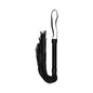Ouch! Luxury Diamond-Patterned Whip Flogger Black by Shots America LLC